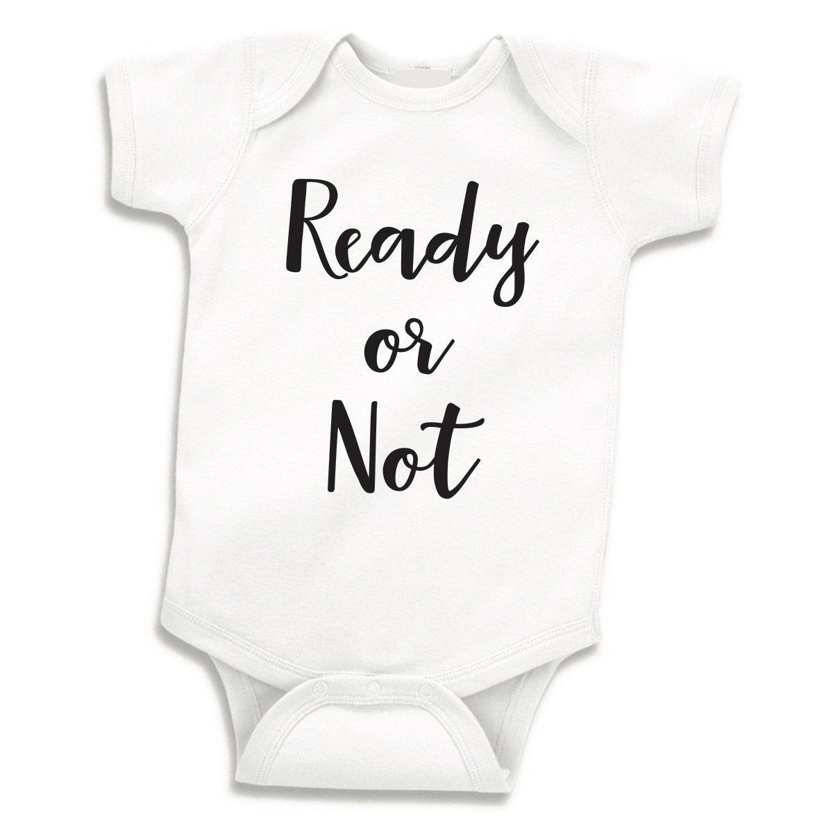 Pregnancy Announcement Bodysuit, Ready Or Not (0-3 Months)