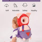 Toddler Baby Head Protection Cushion Backpack,Purple Pig