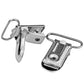 50Pcs 1' Pacifier Suspender Clips, Marrywindix Pacifier Clips For Making Pacifier Holders Bib Clips Toy Holder Silver