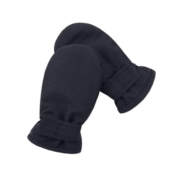 Lined Fleece Toddler Mittens Kids Winter Warm Gloves Child Ski Gloves Waterproof Snow Baby Mitten For Boys Girls Pure Black S