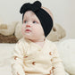 Jollybows Baby Girl Headband Bows Nylon Head Wraps Newborn Hairbands Infant Toddler Hair Bow (1- Black White Pink)