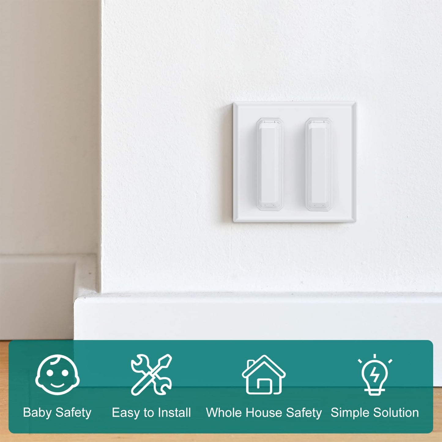 Clymene Light Switch Cover Guard, Child Proof Wall Switch Cover Keeps Your Lights Or Switches From Getting Accidentally Turned O