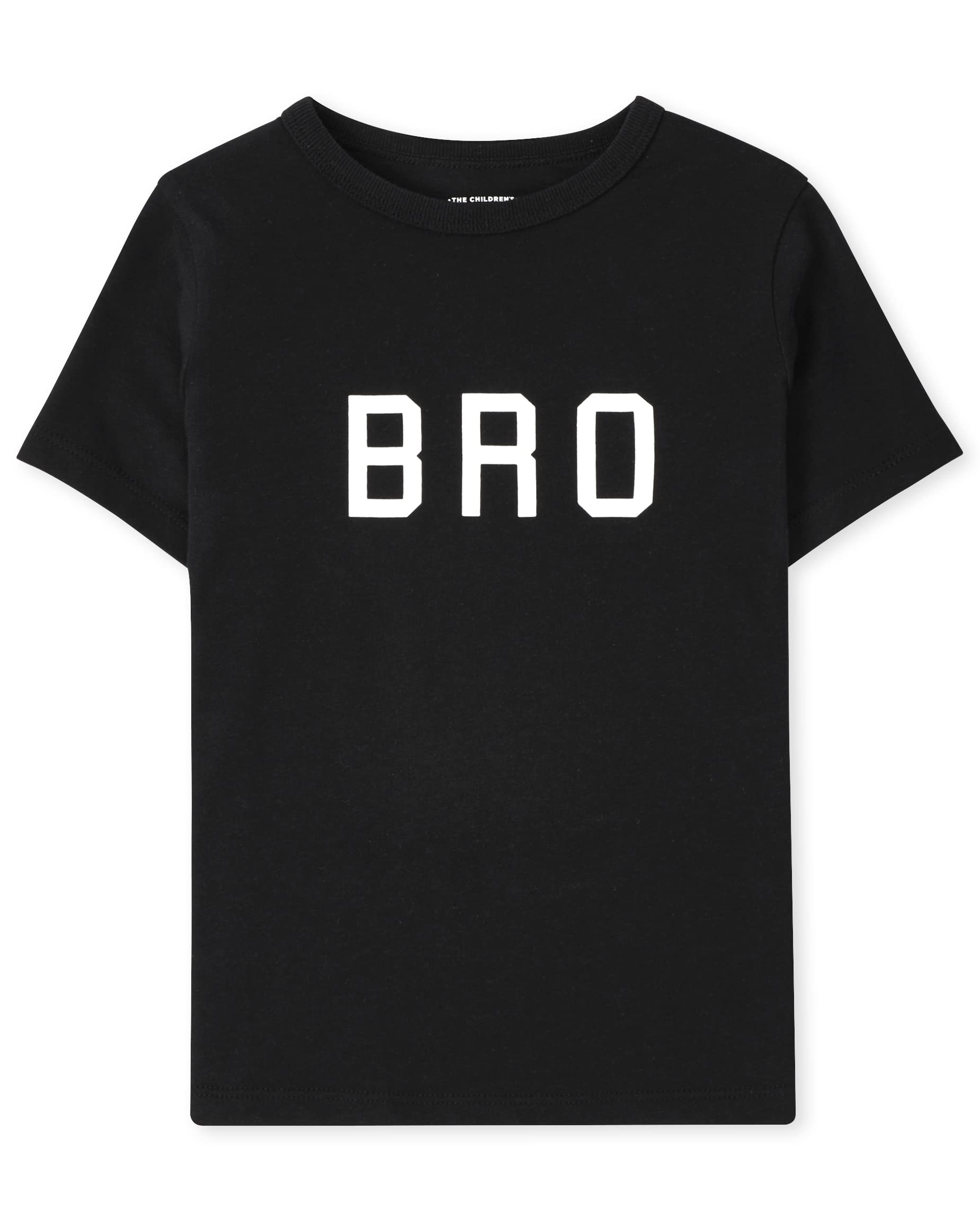 The Children's Place Unisex Baby and Toddler Short Sleeve Family Graphic T-Shirts, Bro Single, 18-24 Months US