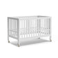 MAMAZING EvoNest Baby Crib, 11 in 1 Convertible Mini Crib with Wheels, 100% New Zealand Pinewood Growing Bed, 4 Adjustable Mattr