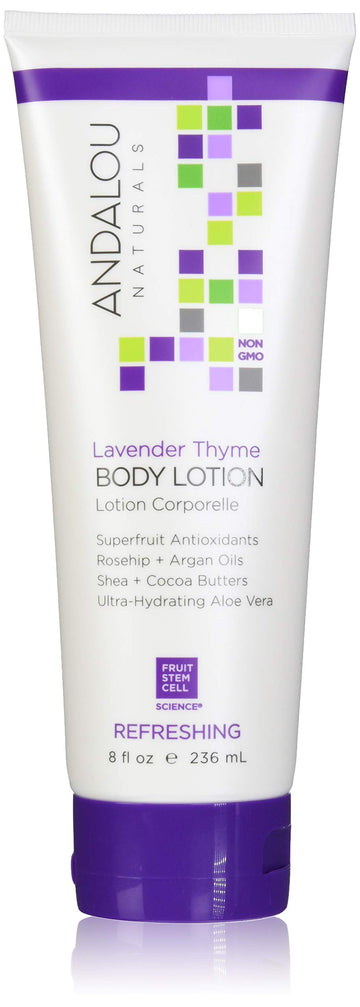 Andalou Naturals Body Lotion, Lavender Thyme Refreshing, 8 Fluid Ounce Pack of 1