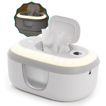 Babelio Baby Wipe Warmer And Wet Wipes Dispenser | Large Capacity Wipes Warmer For Babies With Night Light | Top Even Heating, 4