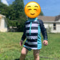 Uideazone Baby Toddler Boys And Girls Long Sleeve Swimsuit Upf 50+ Sun Protection One Piece Swimwear Summer Beach Rashguard Bath