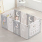 Dripex Baby Playpen, Foldable Playpen For Babies And Toddlers, Adjustable Shape Baby Fence, Safety Play Yard With Gate, Portable
