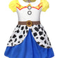 Jurebecia Jessie Costume For Girls Cowgirls Dress Up Fancy Halloween Costumes Princess Theme Party Dresses Birthday Cosplay Role