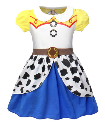 Jurebecia Jessie Costume For Girls Cowgirls Dress Up Fancy Halloween Costumes Princess Theme Party Dresses Birthday Cosplay Role