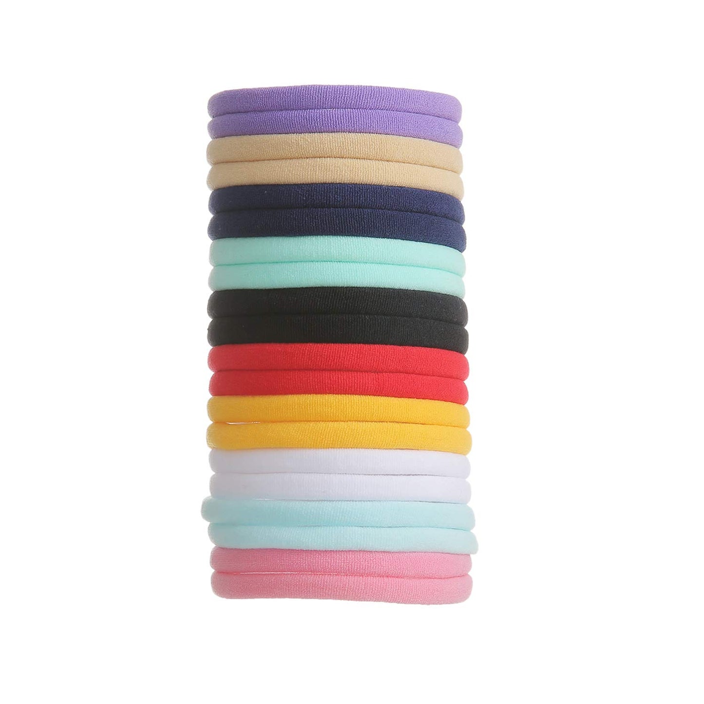 Insowni 50 Pack Super Soft Stretchy Diy Solid Nylon Headbands Baby Hair Bands One Size Fits All (10 Multi-Color)