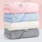Flannel Fleece Animal Hooded Soft Children'S Hooded Cloak Cartoon Baby Coral Fleece Kids Bath Towel (Pink)