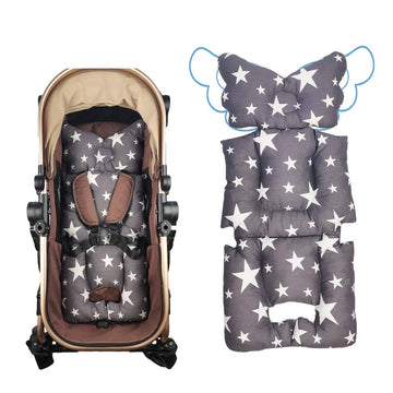 Stroller Liner Insert Car Seat Liner Cover, Infant Reversible Cotton Newborn Cushion Pad Universal For Baby Carrier Pram, Thick