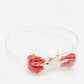 Syga Baby Headband Pink Bow Plastic Hairband, Newborns, Infants, Toddlers And Kids 15 Year(Rhinestone Red (F21))