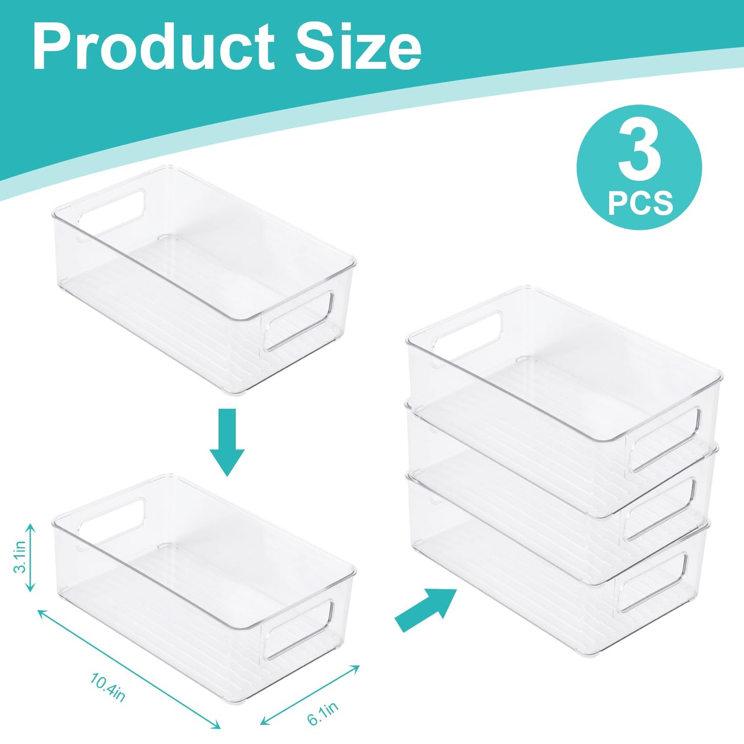 Yeebeny Baby Bottle Organizer - Plastic Storage Center For Baby Bottles And Food Jars - Perfect For Cabinet, Pantry, And Refrige