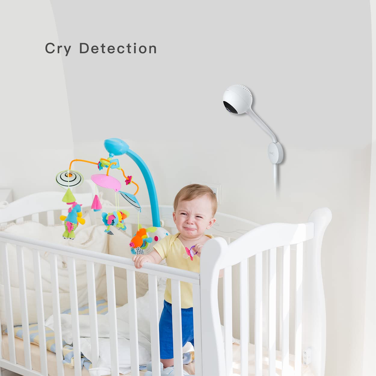 Ibaby M2C Wifi Baby Monitor Camera With Fhd Audio 1080P With Night Vision Wall Mount Kit Included 2021 Updated Video Audio Quali