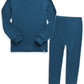 Vaenait Baby Kids Long Sleeve Sleepwear Pajamas 2Pcs Set Modal Peacockblue L