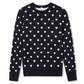 Boboyoyo Girls Sweaters Cotton Kids Heart Sweater Valentine Holiday Pullover Teen Clothes Crew Neck Knit Top Long Sleeve Black