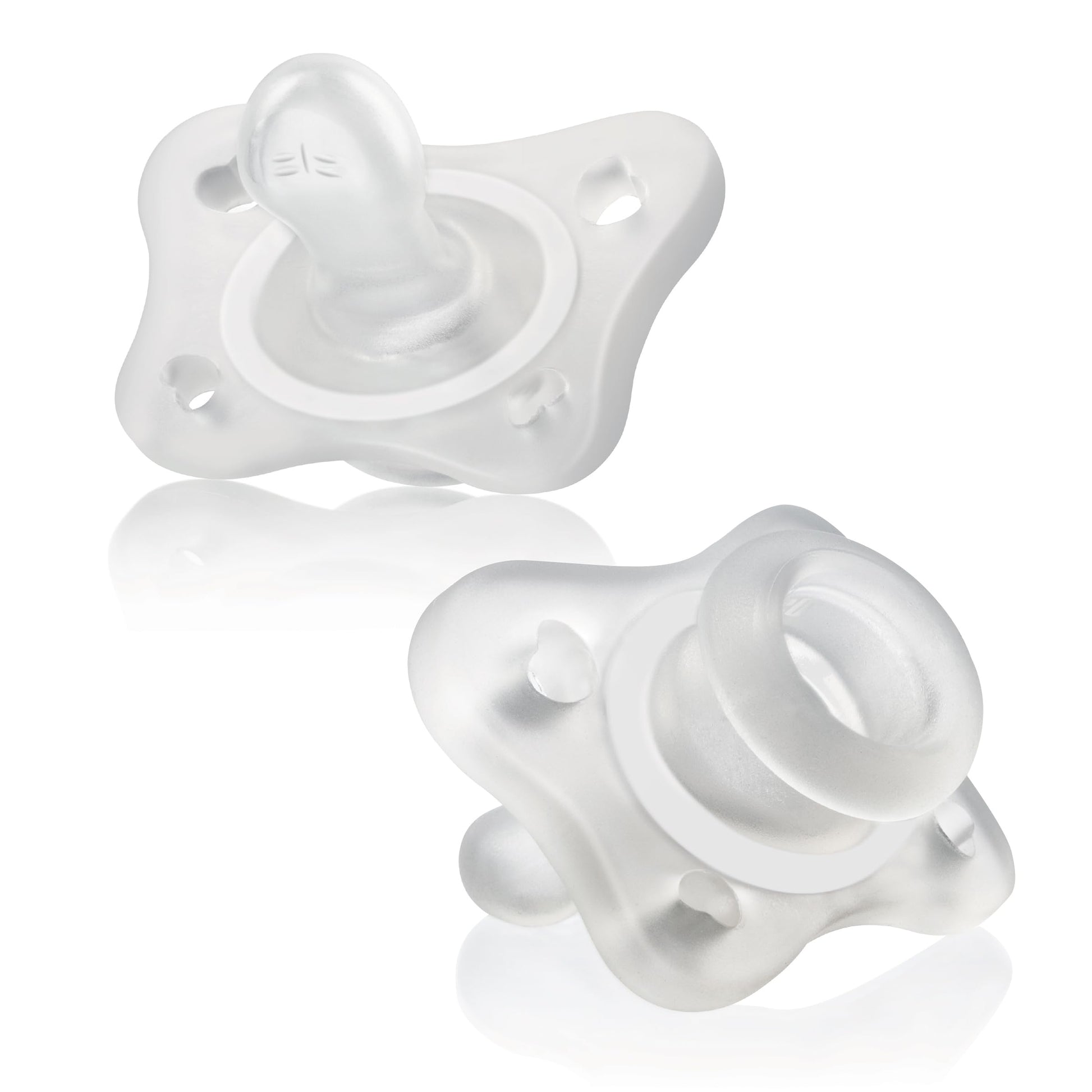 Chicco Physioforma 100% Soft Silicone Mini One Piece Pacifier For Babies 0-2 Months | Bpa & Latex Free | Reusable Sterilizing Ca
