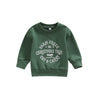 Mozikqin Toddler Baby Christmas Outfit Girl Boy Crewneck Sweatshirt Letter Print Long Sleeve Sweater Shirt Fall Clothes (Christm