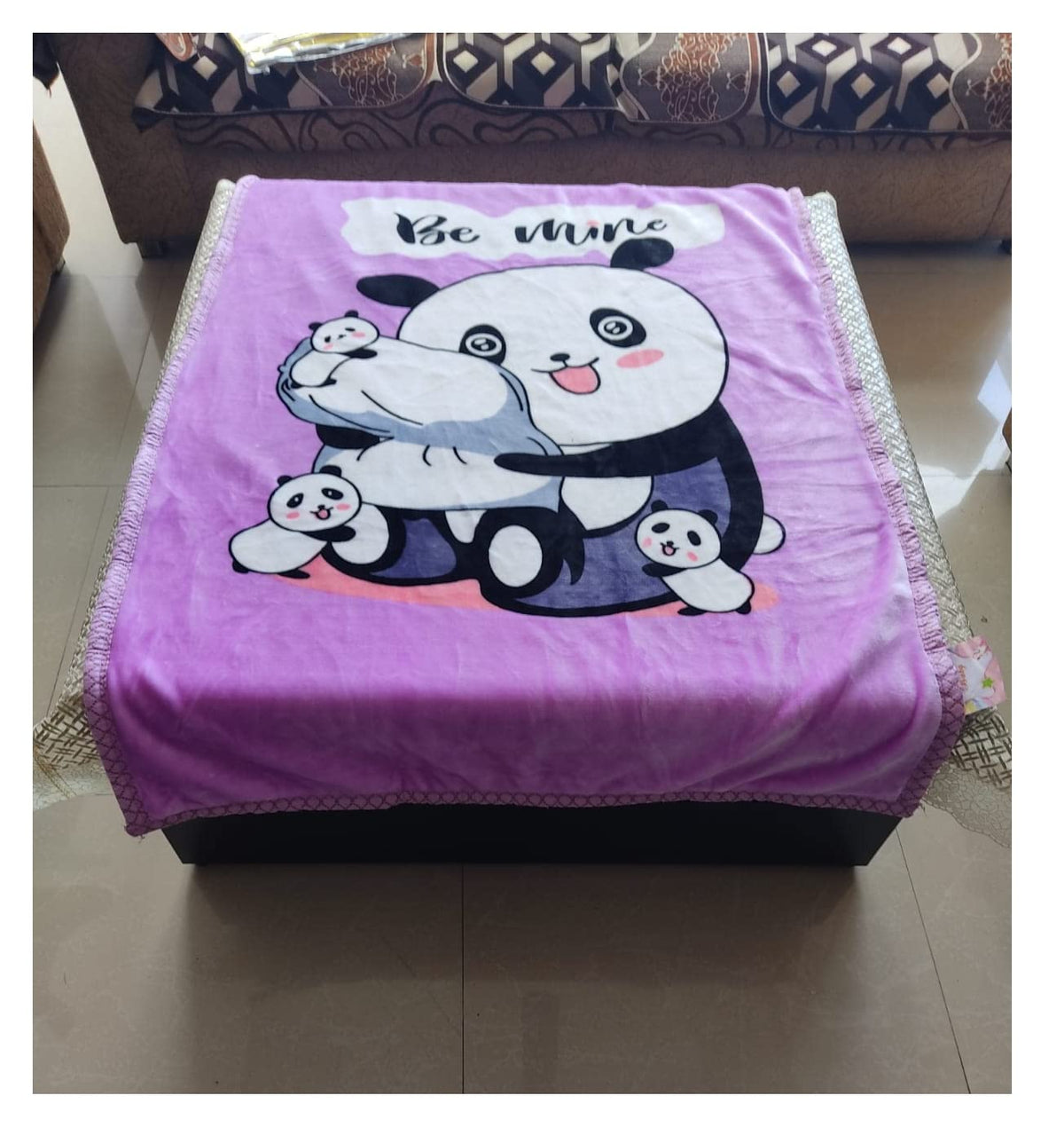 Bless Kraft Newborn Ultrasoft Double Layered Printed Wrapper Cum Baby Blanket for Babies (122L x 87W cm, Mauve)