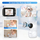 Hellobaby Monitor With Camera And Audio, Ips Screen Lcd Display Video Baby Monitor No Wifi Infrared Night Vision, Temprature Scr