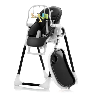 Sweety Fox Baby High Chair Adjustable To 7 Different Heights - Blue Baby Chair - Silla Para Comer De Bebe - Foldable High Chairs