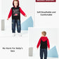 Nzrvaws Baby Boy Clothes 4T Toddler Boy Outfits Valentines Day Hoodie Shirt Ripped Jeans Clothing Infant