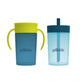 Dr. Brown'S Milestones Straw To 360? Cup Set, Convertible Toddler Training Cup Set With Interchangeable Silicone Straw And 360 D