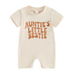 Rarjuiey Newborn Baby Boy Girl Valentines Day Outfit Little Love Sweatshirt Romper Valentine Playsuit Jumpsuit Spring Clothes (L