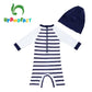 Upandfast Baby/Toddler One Piece Zip Sunsuits With Sun Hat Upf 50+ Sun Protection Infant Beach Swimsuit (White, 18-24 Months)
