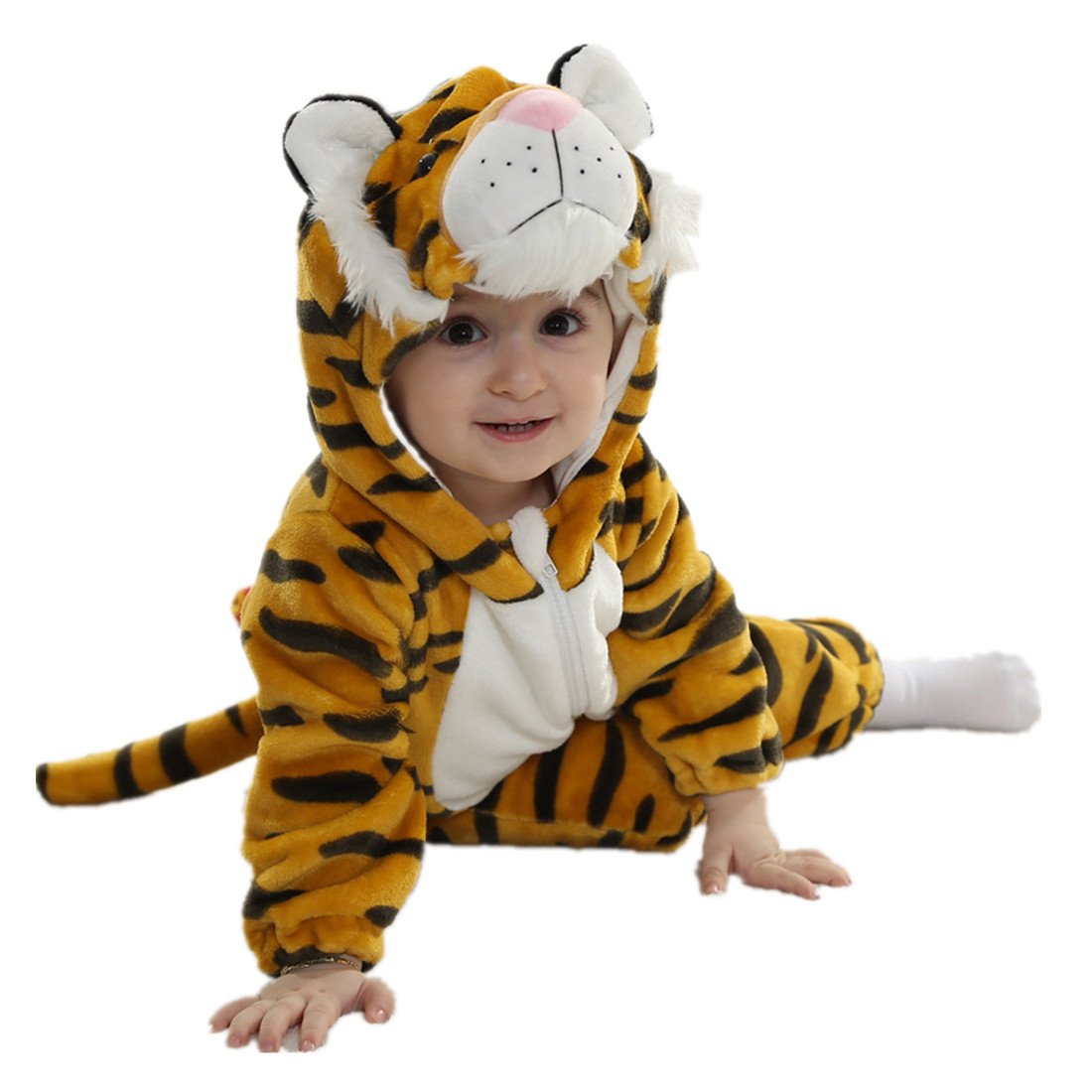 Qzerplay Unisex Baby Halloween Costumes Cartoon Outfit Homewear Tiger 80