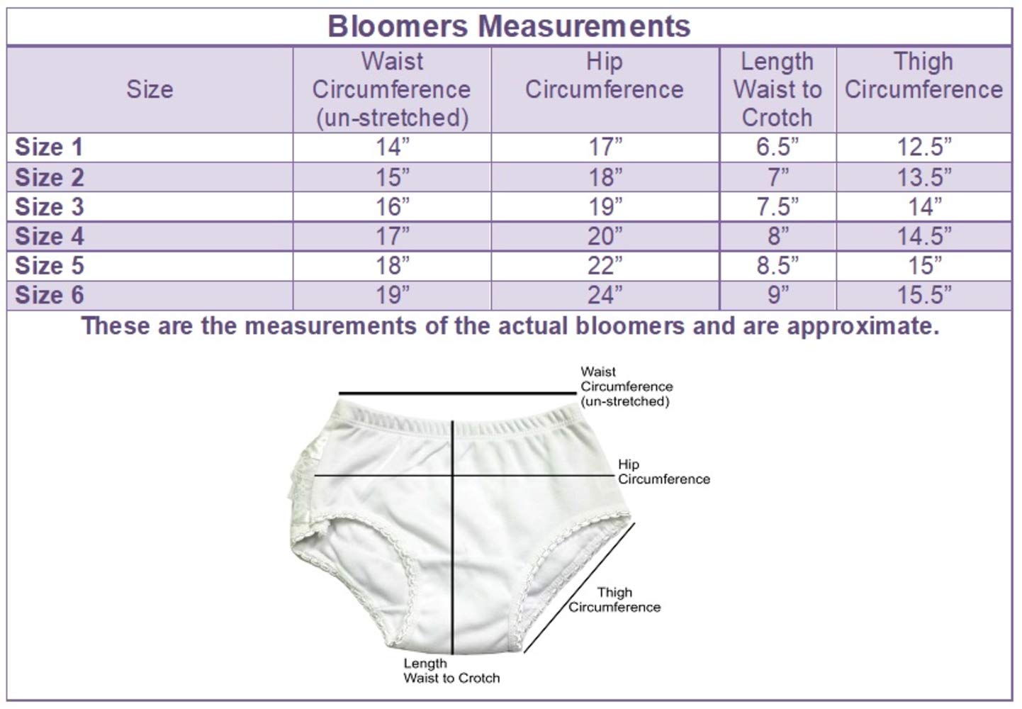 B-One Kids Baby Girls 100% Cotton Diaper Cover Bloomers 4 Pack (Size 5, White)