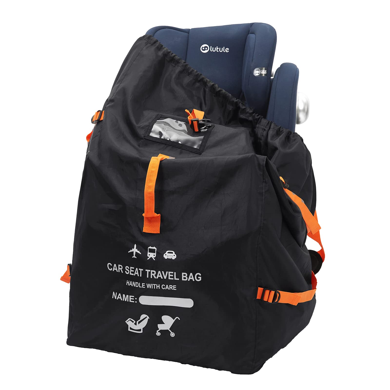 Clearworld Car Seat Travel Bag For Air Travel, Durable Gate Check Bag For Airport,Foldable Baby Stroller Travel Carry Bag, Fits