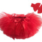 Dancina Baby Bloomer Romper Tutu Skirt Ages 6-24 Months Red