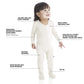 Kickee Welcome Home Footie With Zipper, Boy Or Girl One-Piece, Super Soft Baby Clothes (Spring Sky Rainbows - 3-6 Months)