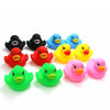 Novelty Place 12Pcs Assorted Rubber Duck Float Ducky Baby Bath Shower Toy - Colorful Mini Bath Duckies for Toddlers and Kids | B