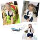 Fancybaby Baby Pilot Boys Halloween Uniform Cosplay Romper Costume Outfit (9 To 12 Months, Short Sleeves)
