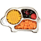 Happy Hues Stainless Steel Divided Meal Plate Tray3 Compartments Dinner Dish For Baby (Elephant2)