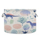 Canvas Storage Organizer Bin, Cute Dinosaur (4) Storage Basket Laundry Hamper with Handle for Clothes Playroom Decor, Large, 20 