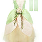 Tolafio Tiana Costume Princess Costume For Girls Dress Birthday Role Play Dress Up Ball Gown