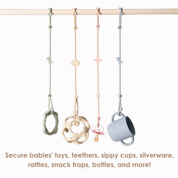 Andy Bear Toy Straps For Baby Toy Safety Straps Silicone High Chair Toy Straps Toddler Bottle Straps For Strollers, High Chair,