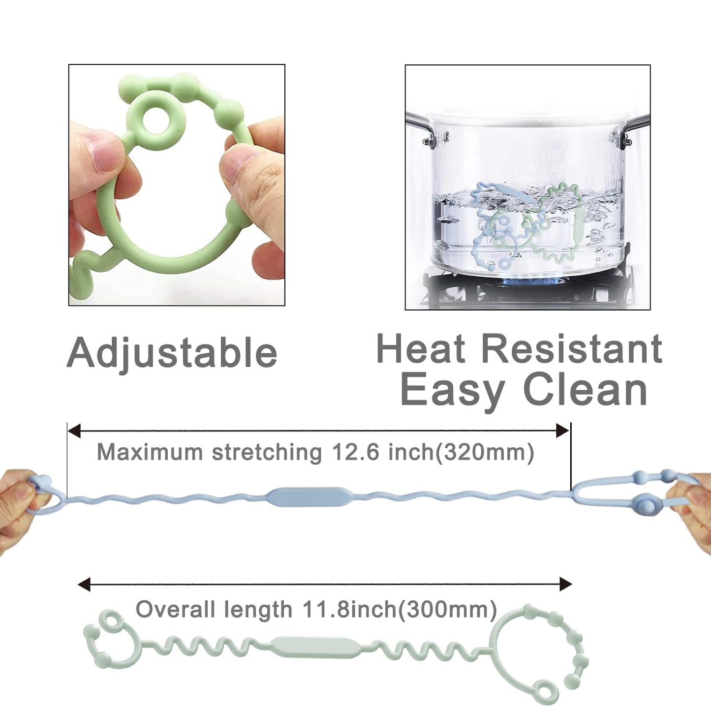 Toy Straps For Stroller, Pacifier Holder Clip With Self-Adjusting Bayonet, Pure Silicone Material Without Bpa; Can Be Used For T