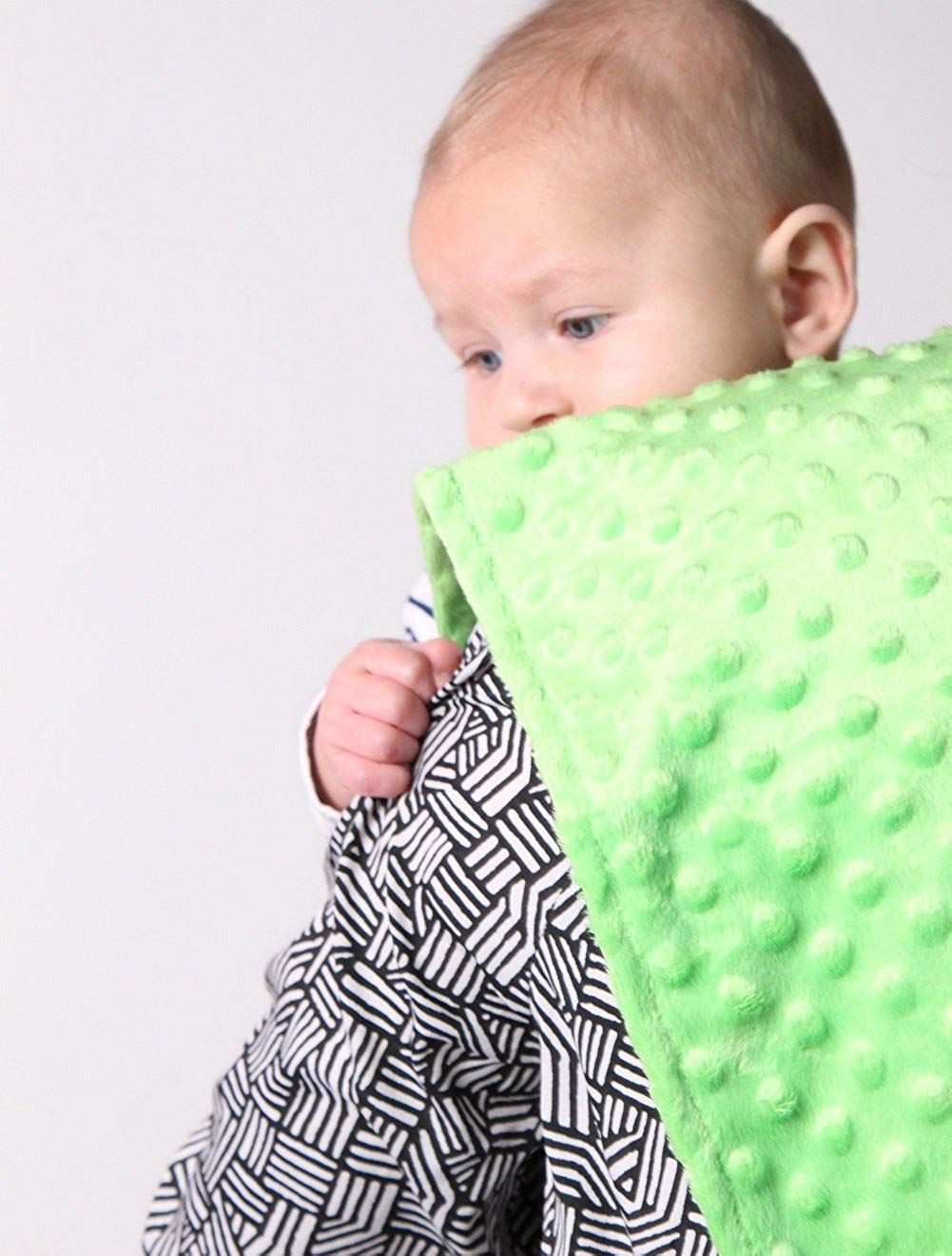 Baby 5 Pack Minky Dot Burp Cloths (Choose Color) (Boys)