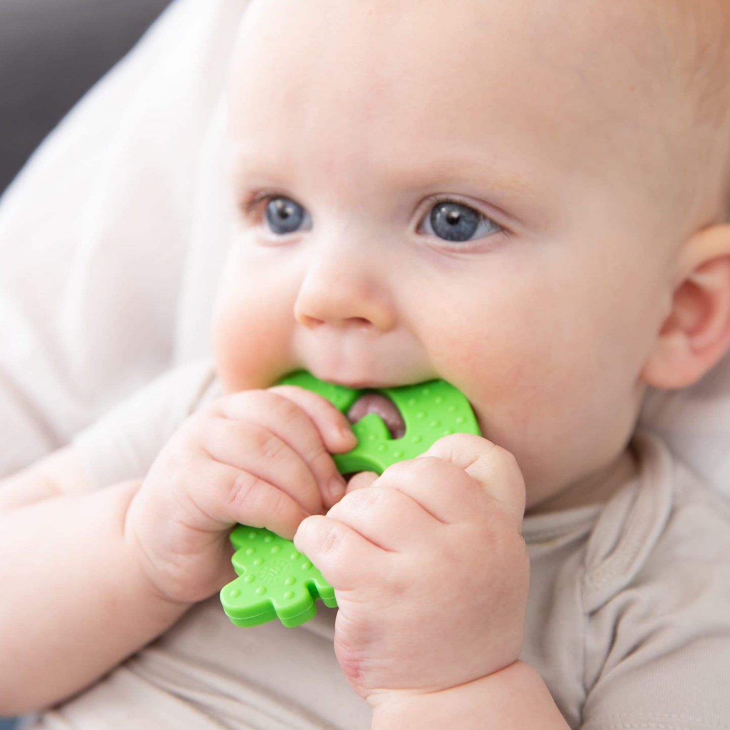 BUMK SLCN TEETHER DINO ( 1 X 1 CT   )