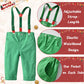 Fairy Baby Toddler Baby Boys Christmas Gentleman Outfit Bow Tie Shirt Suspender Pant Clothes Sets 18-24Months