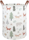 Fxolcshe Animal Baby Laundry Basket,Woodland Animals Baby Laundry Hamper,Toy Basket For Boys,Nursery Hamper Gift Baskets For Bed