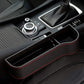 Car Seat Gap Storage Box with Cup Holder, PU Leather Organizer for Phone, Keys and Small Items