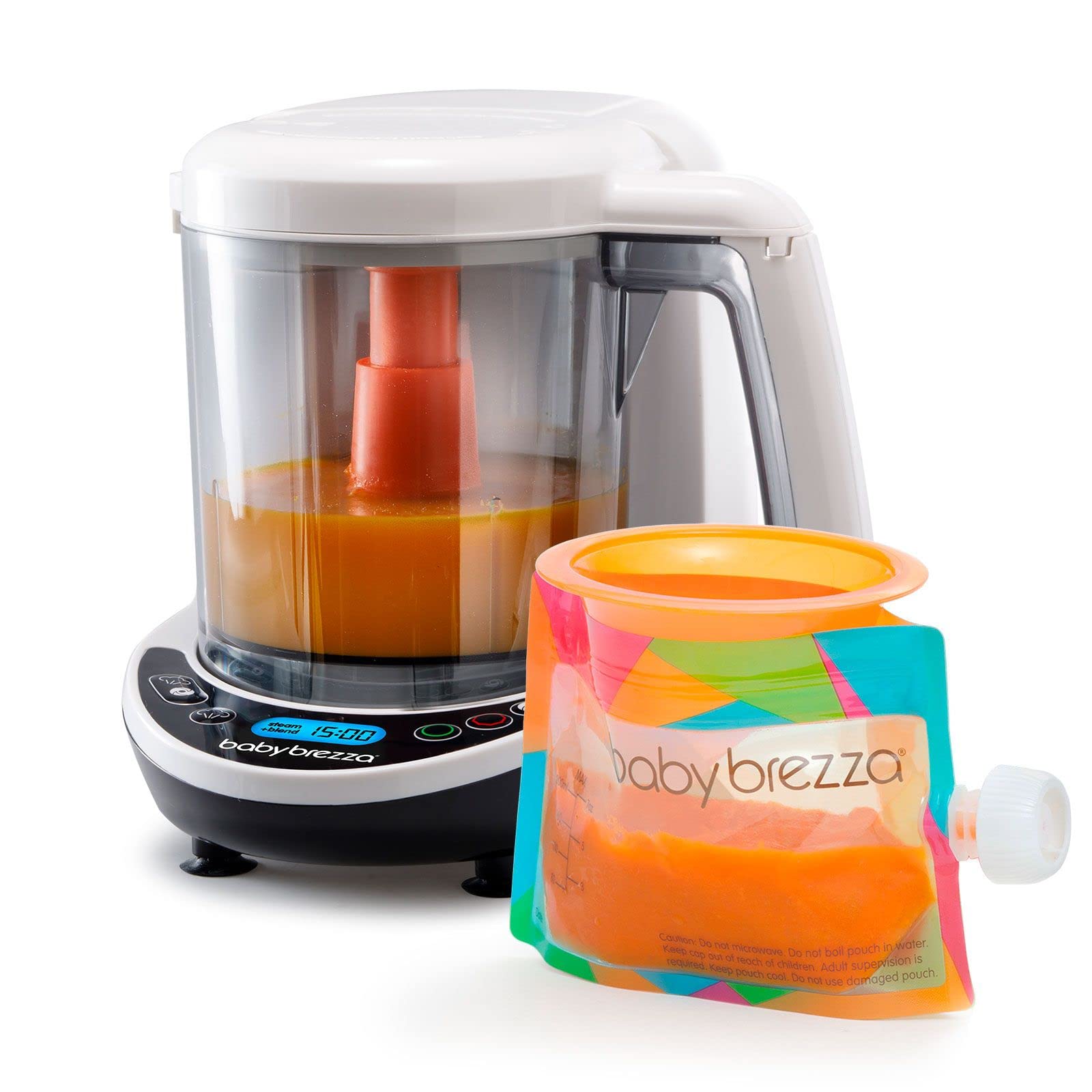Baby Brezza One Step Baby Food Maker Deluxe - Auto Shut Off, Dishwasher Safe Cooker And Blender To Steam + Puree Organic Food Fo