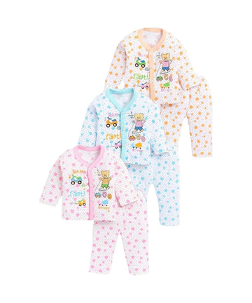 BONUM Unisex Cotton Blend Printed Essential Baby Clothing Set For Every Occasion, Baby Clothing Bundle For Boys And Girls Pack O